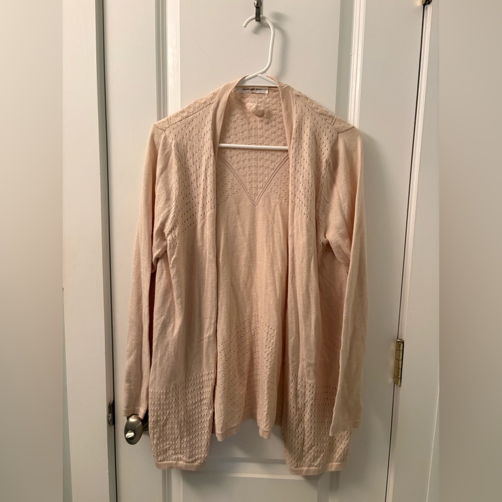 August Silk Women's Cream Cardigan